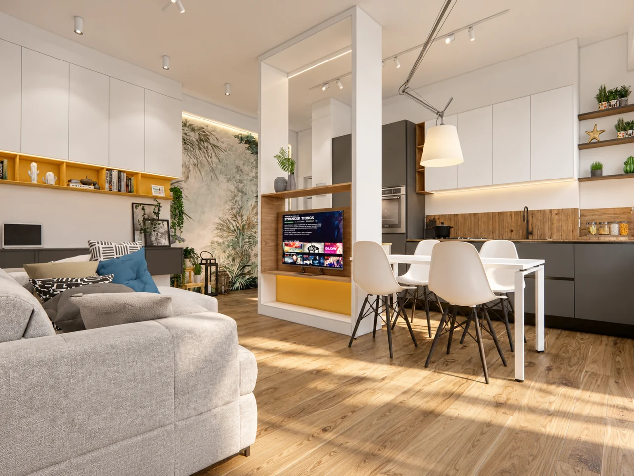 Spazi da abitare — Rendering · vista 3